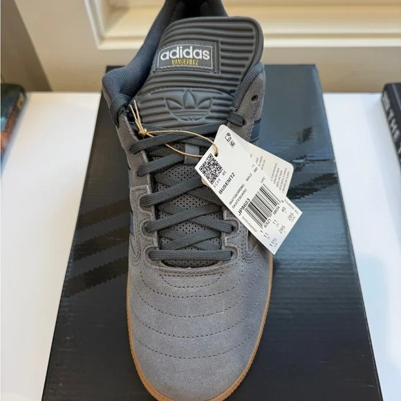 Adidas Men's Gray and Black Sneakers - Picture 1 of 4